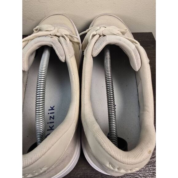 Kizik Vegas Men’s Size 13 Wide Beige Canvas Casual Lace Up Hands Free Sneakers - Picture 6 of 8